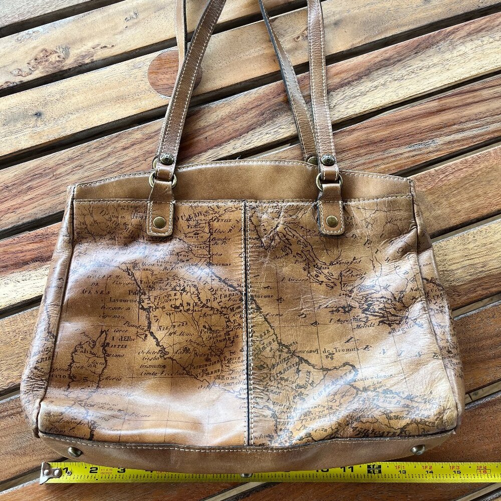 Patricia Nash Map Print Poppy Bag